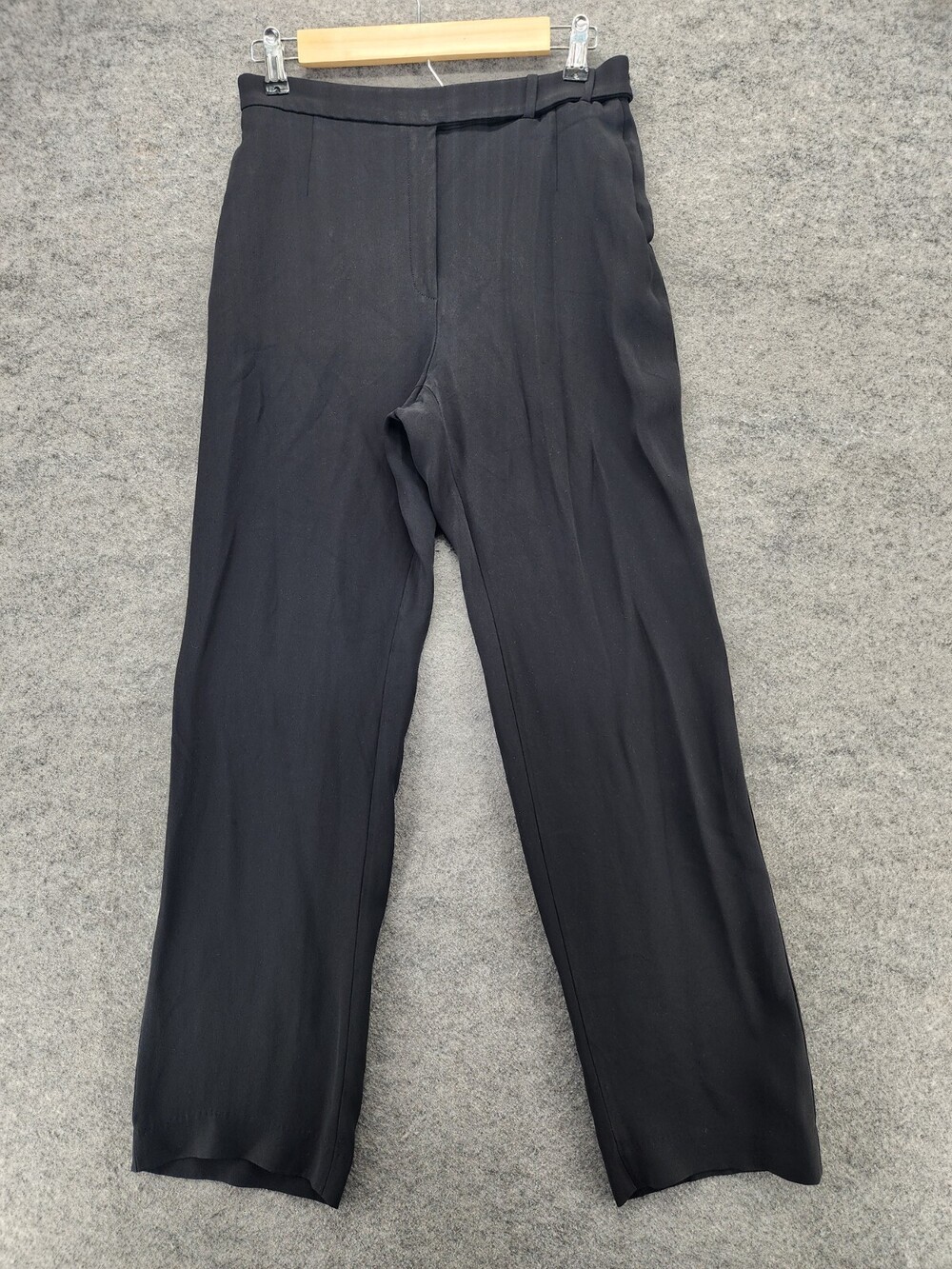 Armani Collezioni Pants Womens 10 Straight Black Italy